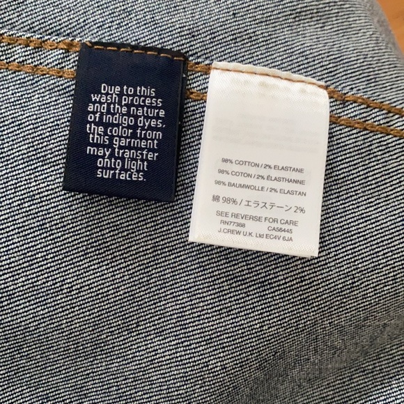 NWT J. Crew Sleeveless Denim Mini Dress Sz 2 - Picture 4 of 6